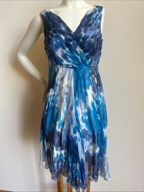 knitted midi dress uk Dark Floral Print High Neck Knitted Midi Dress in Multi L